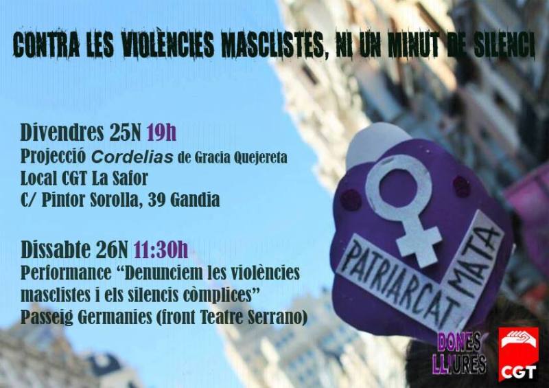 25N Dia Internacional Contra les Violències Masclistes Actes País